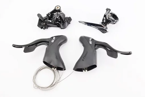 Комплект перемикання (групсет) 2x9 швидкостей, чорні R5, 4 деталі, FIX-210409