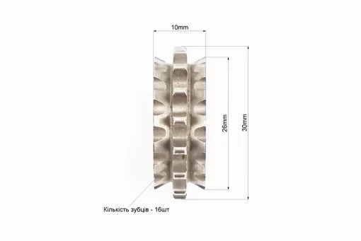 Звезда маслонасоса (на коленвале), FIX-210418
