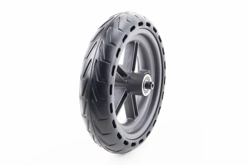 Колесо заднє 8,5" алюмінієве з стільниками для амортизації, пром-підшипники (12х28х8) 6001 2RS, Disk-brake, FIX-210425