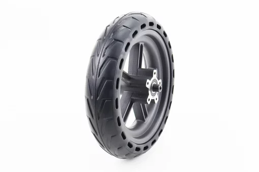 Колесо заднє 8,5" алюмінієве з стільниками для амортизації, пром-підшипники (12х28х8) 6001 2RS, Disk-brake, FIX-210425