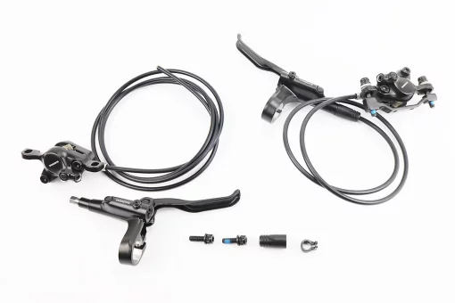 Тормоз Disk-brake гидравлический передний 800мм (F180мм)+задний 1400мм (F180/R160мм), чёрный BR-MT200, FIX-404260