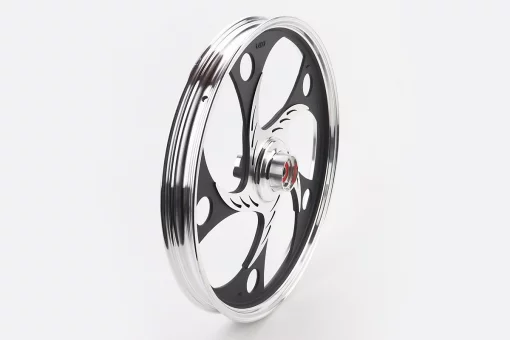 Диск передний литой 1,4-17" ACTIVE "волна", черный "под дисковый тормоз" (ось 12мм), FIX-320015