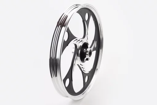 Диск передний литой 1,4-17" ACTIVE "волна", черный "под дисковый тормоз" (ось 12мм), FIX-320015