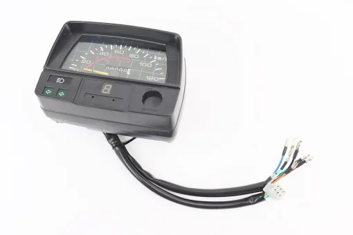 Спидометр в сборе "квадрат" 120 км/ч (фишка "мама" + 7 проводов), FIX-998704