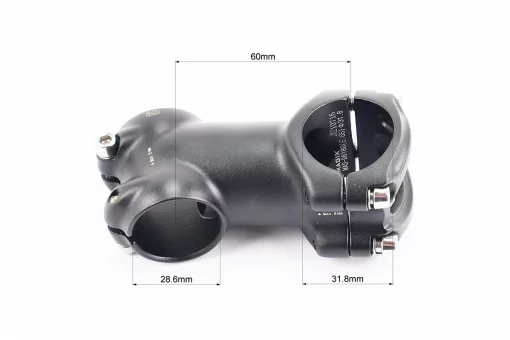 Винос керма MTB 28,6x31,8х60мм, алюмінієвий, чорний MAS-6180, FIX-210326