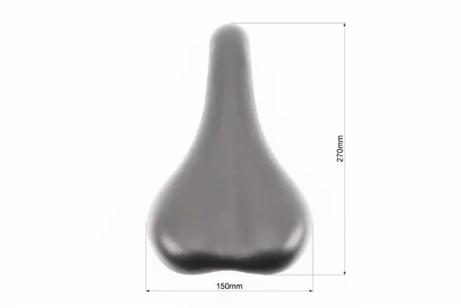 Сидіння MTB 270x150мм, чорне, FIX-210349