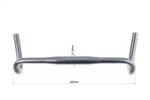 Кермо ROAD 31,8x420мм, алюмінієве, чорне, FIX-210352