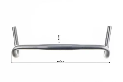 Кермо ROAD 31,8x440мм, алюмінієве, чорне, FIX-210353