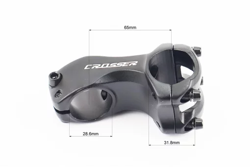 Вынос руля MTB 28,6x31,8х65мм, алюминиевый, чёрный AS-261, FIX-210357