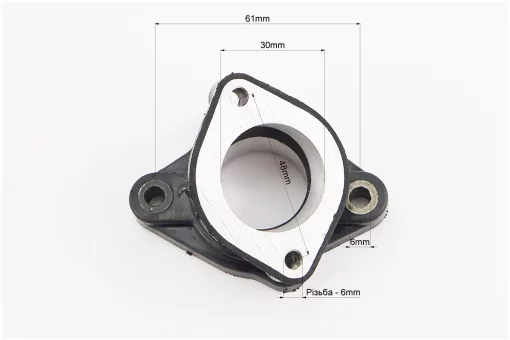 V200-F2 V250-F2 Патрубок карбюратора прогумований тип 1, FIX-210436