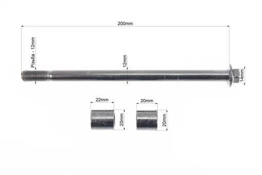 Вісь переднього колеса у зборі CR-4, FIX-209967