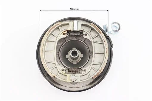 Крышка барабана тормозного (перед) + колодки E-Delta, FIX-210117