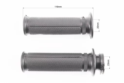 Рукоятка керма ліва, права з вставкою к-кт 2шт Suzuki LET'S (20мм внутрішній діаметр лівої рукоятки), FIX-352738