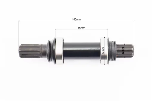 Каретка "шліци BMX 8T-19мм" 150мм, 2 пром-підшипники (19*37*9), KL-06D (Spanish Type), FIX-406458