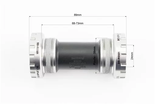 Каретка "Hollowtech II" MTB 68-73мм, под интегрированную ось 24мм, BB-RS501, FIX-210470