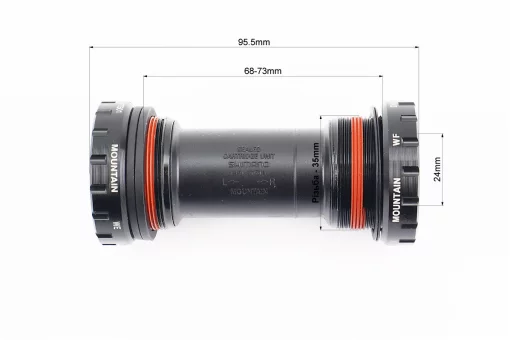 Каретка "Hollowtech II" MTB 68-73мм, под интегрированную ось 24мм, BB-MT501, FIX-210471