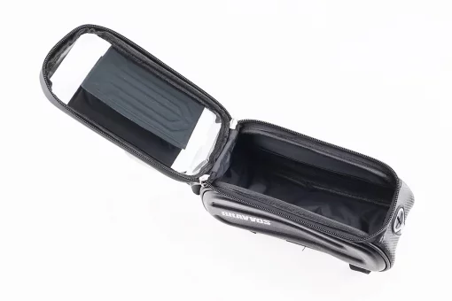 Сумка на раму (жёсткий чехол) с водонепроницаемым отделением для смартфона 230х100х110мм, солнцезащитный козырёк, крепл. на