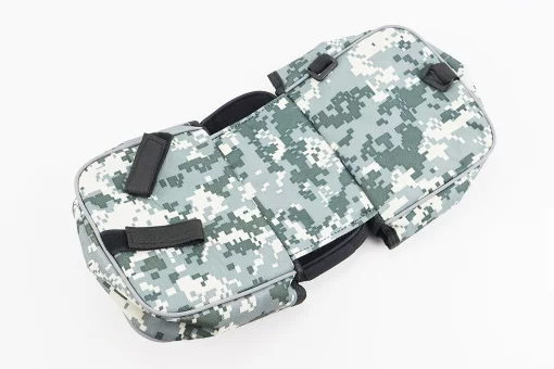 Сумка-штаны на раму с держателем телефона 170х90мм, боковые отделения, крепл. на липучке, влагозащитная, пиксель, FIX-210509