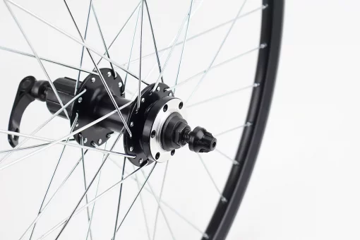 Колесо 26" заднее Disk-brake, обод "капля" и втулка 14Gx36H алюминиевые, под кассету 8-9зв, крепл. эксцентрик, "RECE26",