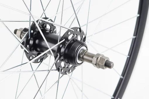 Колесо 26" заднее Disk-brake, обод алюминиевый, втулка 14Gx36H, под вольнобег, крепл. гайка, "RECE26", FIX-210532