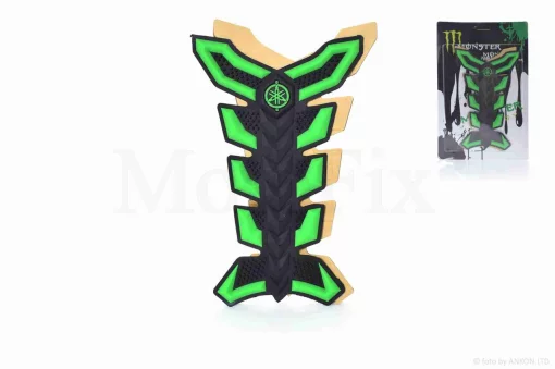 Наклейка на бак "MONSTER" зелена #3 #уцінка, QT-028707