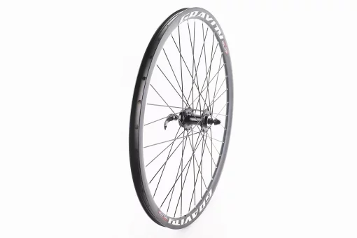 Колесо 27,5" переднее Disk-brake, обод "капля" и втулка 14Gx36H алюминиевые NECO MS31F, крепл. эксцентрик, "GRAVITY", FIX-208638