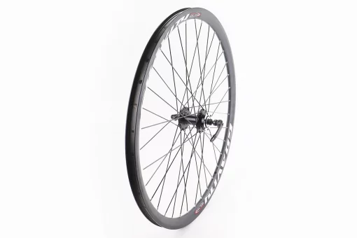 Колесо 27,5" переднее Disk-brake, обод "капля" и втулка 14Gx36H алюминиевые NECO MS31F, крепл. эксцентрик, "GRAVITY", FIX-208638