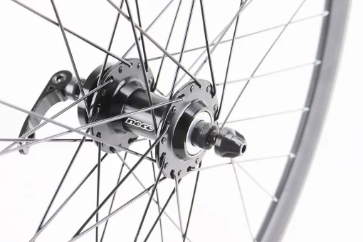 Колесо 27,5" переднее Disk-brake, обод "капля" и втулка 14Gx36H алюминиевые NECO MS31F, крепл. эксцентрик, "GRAVITY", FIX-208638