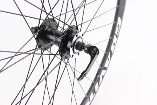 Колесо 27,5" переднее Disk-brake, обод "капля" и втулка 14Gx36H алюминиевые NECO MS31F, крепл. эксцентрик, "GRAVITY", FIX-208638