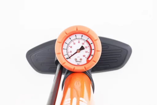 Насос ручний "підлоговий" з манометром 160 psi/11 bar, під штуцера Schrader&amp;Presta, ZF-030, FIX-210553