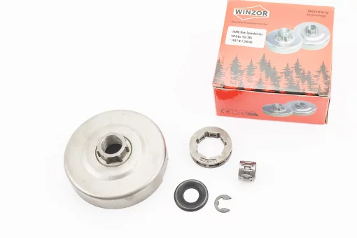 Тарілка зчеплення + зірка 3/8-7 Husqvarna-365/371/372, JONSERED-CS2165/2171/2172 + підшипник + шайби, FIX-204354