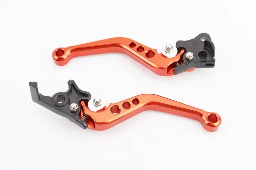 Рычаги руля к-кт TUNING с регулировкой нажатия (правый диск тормоз), оранжевые, РІЗНЕ, YQ-354812