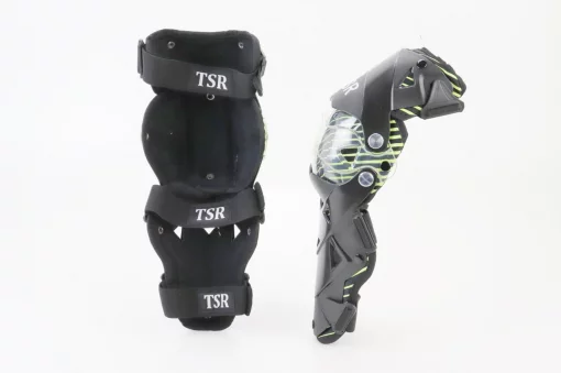 Наколінники захисні (коліно+гомілка) к-кт 2шт, чорно-зелені, мото ЕКІПІРУВАННЯ, YQ-355095