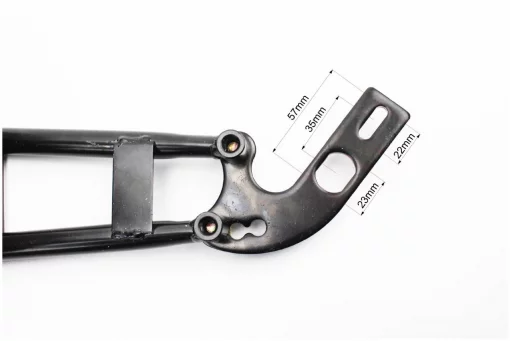 Крило заднє універсальне, кріплення на одну сторону (бризковики) TUNING, карбон, ЗЧ-МОТО, YQ-337960