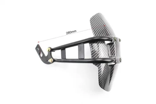 Крило заднє універсальне, кріплення на одну сторону (бризковики) TUNING, карбон, ЗЧ-МОТО, YQ-337960