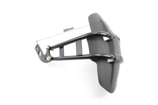 Крило заднє універсальне, кріплення на одну сторону (бризковики) TUNING, чорний, ЗЧ-МОТО, YQ-337959