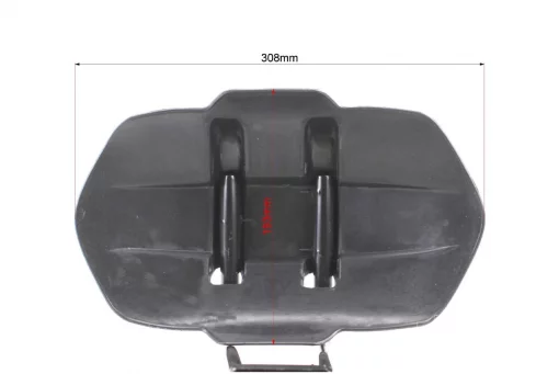 Крило заднє універсальне, кріплення на одну сторону (бризковики) TUNING, чорний, ЗЧ-МОТО, YQ-337959