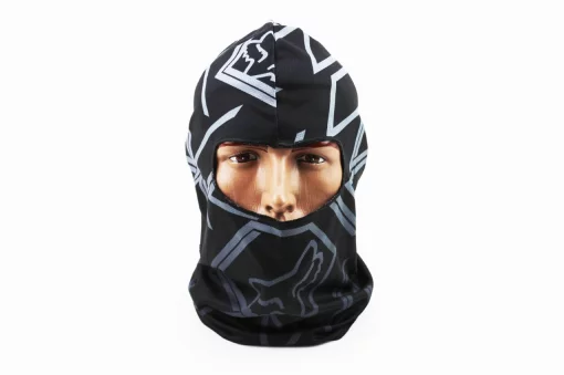Подшлемник летний (балаклава) "FOX", чёрный (с рисунком) (YK-7709), мото ЕКІПІРУВАННЯ, YQ-337906