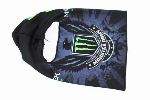 Подшлемник летний (балаклава) "Monster", чёрный (с рисунком) (YK-7702), мото ЕКІПІРУВАННЯ, YQ-337912