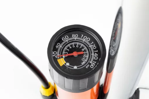 Насос ручной "напольный" с манометром 160 psi/11 bar, под штуцера Schrader&amp;Presta, ВЕЛОІНСТРУМЕНТ, YQ-407286