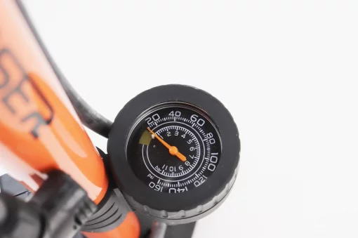 Насос ручной "напольный" с манометром 160 psi/11 bar, под штуцера Schrader&amp;Presta, оранжевый LC-3261, ВЕЛОІНСТРУМЕНТ, YQ-407222