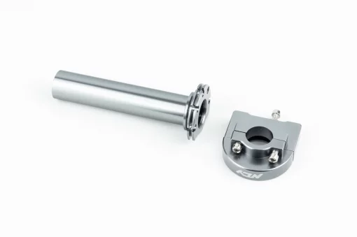 Ручка руля (внутренняя вставка) универсальная с домиком газа TUNING, серая, РІЗНЕ, YQ-337955