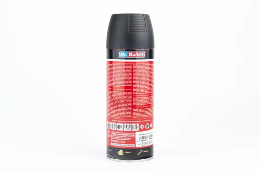 Краска чёрная эмаль (матовая), аэрозоль 400ml, МОТОХІМІЯ, YQ-304746