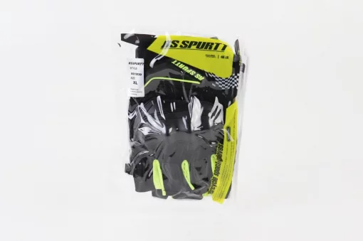 Перчатки мотоциклетные без пальцев XL, чёрно-салатовые, мото ЕКІПІРУВАННЯ, YQ-355102