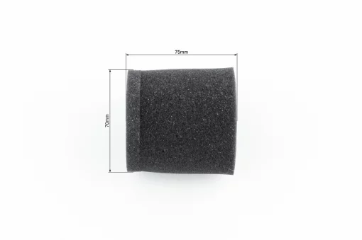 Фильтр воздушный поролон-"цилиндр" 75x75мм., чёрный, ПІТБАЙК, YQ-337061