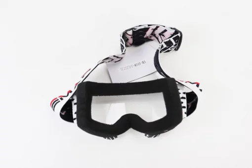 Окуляри дитячі кросові/ендуро/АТV, біло-чорні (прозоре скло), VM-1018A, ШОЛОМИ, YQ-360139