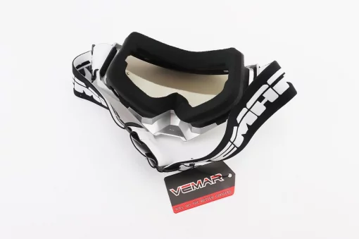 Окуляри кросові/ендуро/АТV, чорно-сірі (дзеркальне скло), MJ-1024-5, ШОЛОМИ, YQ-360342