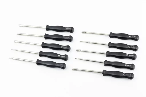 Набор отверток для регулировки карбюраторов, к-кт 10шт, МОТО інструмент, YQ-332169