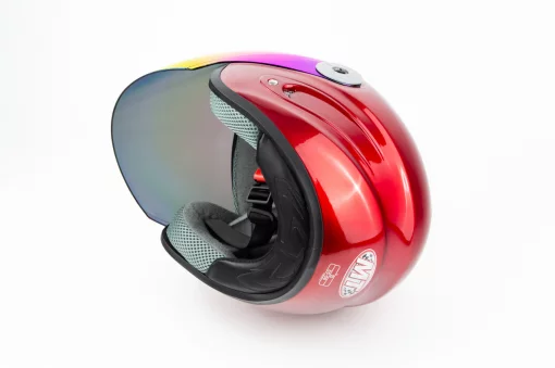 Шлем открытый HF-210 S, красный, ШОЛОМИ, YQ-330637