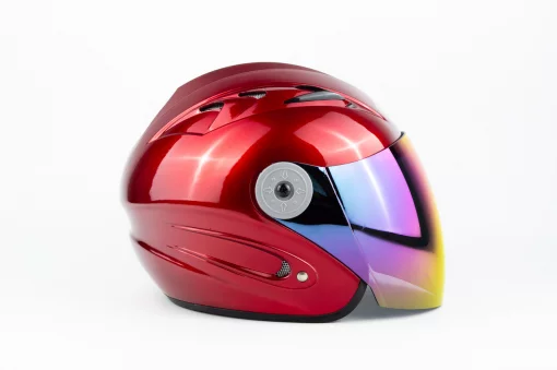 Шлем открытый HF-210 S, красный, ШОЛОМИ, YQ-330637